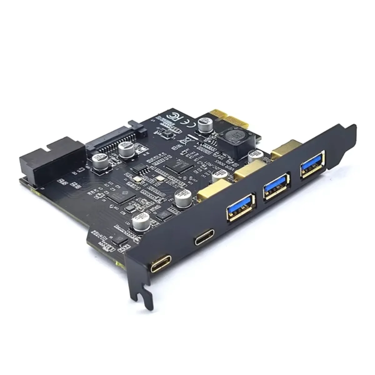 A04R-New Type C USB 3.2 Gen2 PCIE Card Hub USB 3.0 PCI Express Board PCI-E PCI E 3 Adapter Multiplier USB3 3.1 Controller