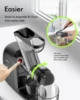 SiFENE Slow Masticating Juicer Machine, Dual 3" Wide Mouth, Anti-Clog, Wheatgrass and Fruit Juice Extractor, Easy-Clean, Grey 5