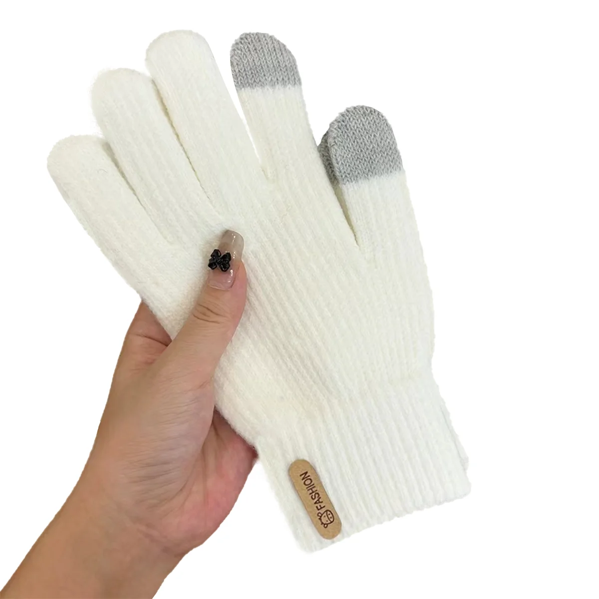 Gloves for women in winter, thickened cotton for warmth, yarn for cycling in autumn and winter, men and women for winter insulat - 3