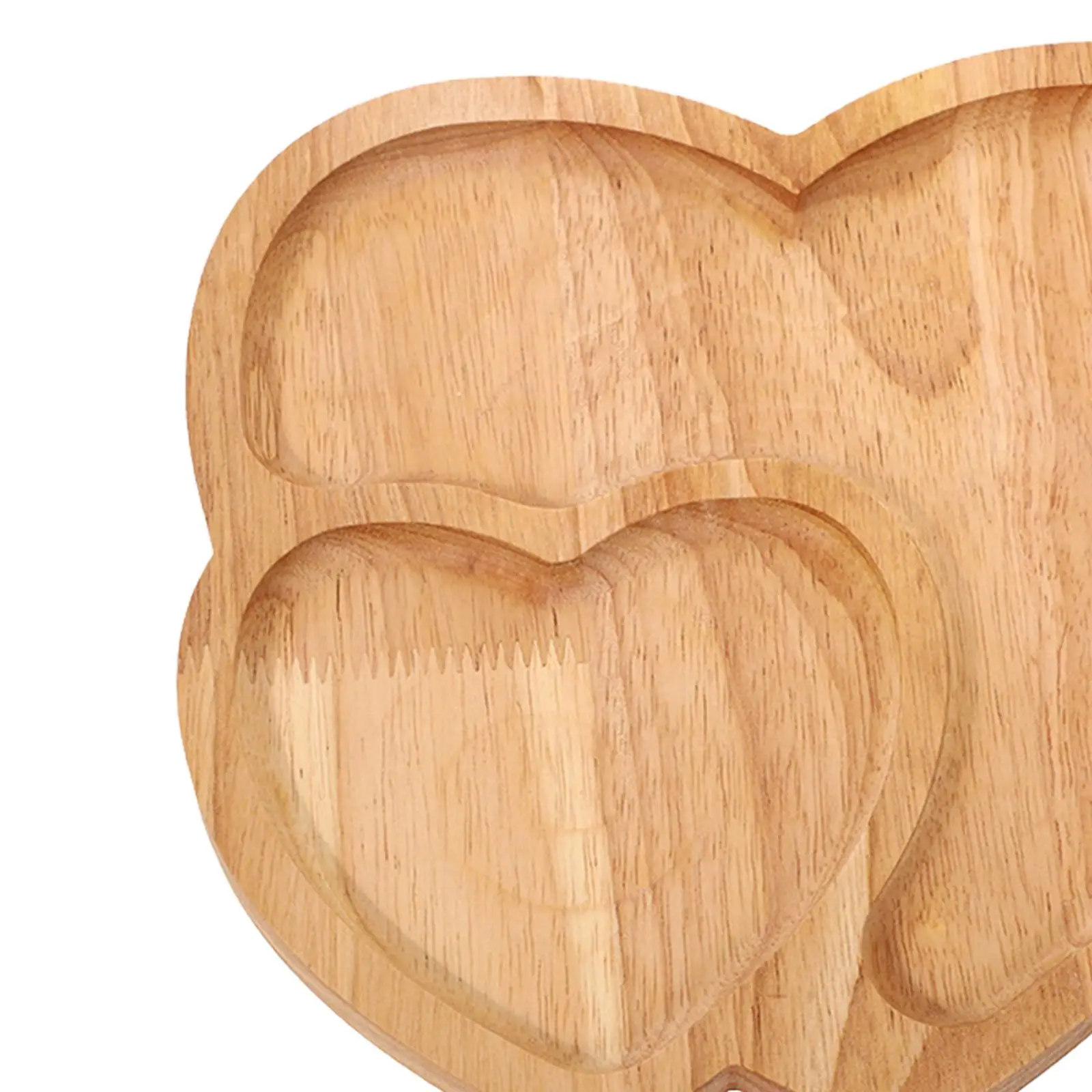 Heart Serving Tray Storage Heart Shaped Desserts Plate Rustic Sushi Food Display Dining Table Tray for Valentines Day Parties