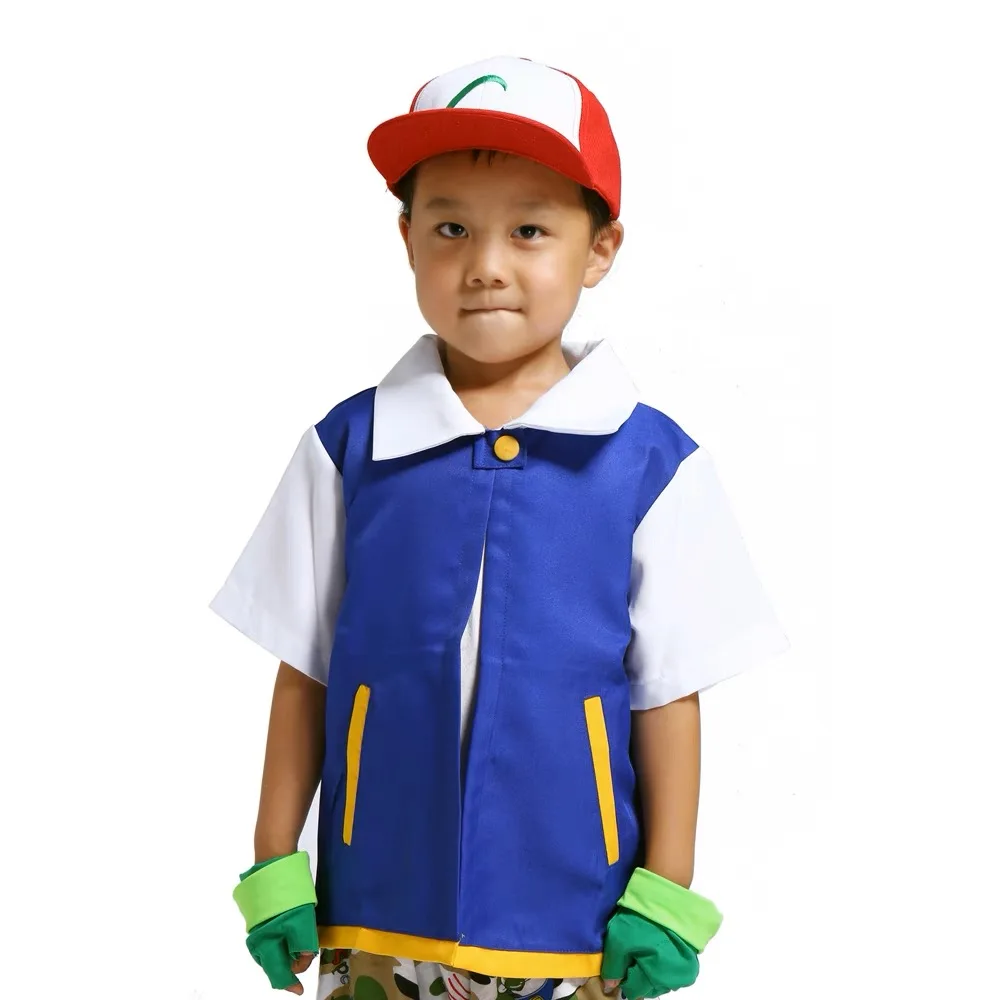 Costume Boy Pokemon Party Costume  Pokemon Trainer Costume Gloves - Pokemon  Cosplay - Aliexpress