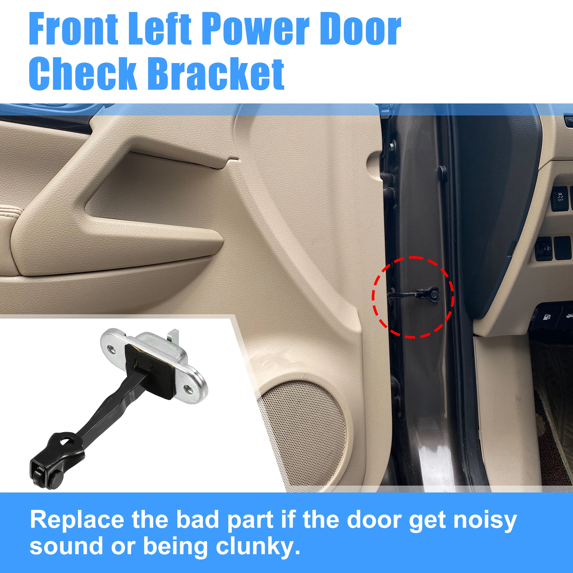 Sangle De Butée De Porte Avant Gauche Pour Kia Sportage MK3 (2011-2016) - Référence 79380-3W000