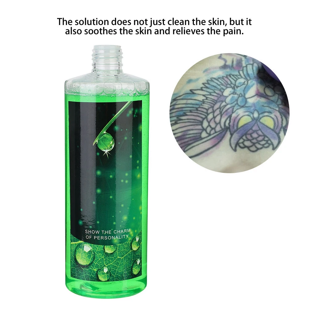 400/500ml Tattoo Cleaning Liquid Soap Quality Green Soap Tattoo Cleansing Soothing Solution Skin Clean Tools Accessories