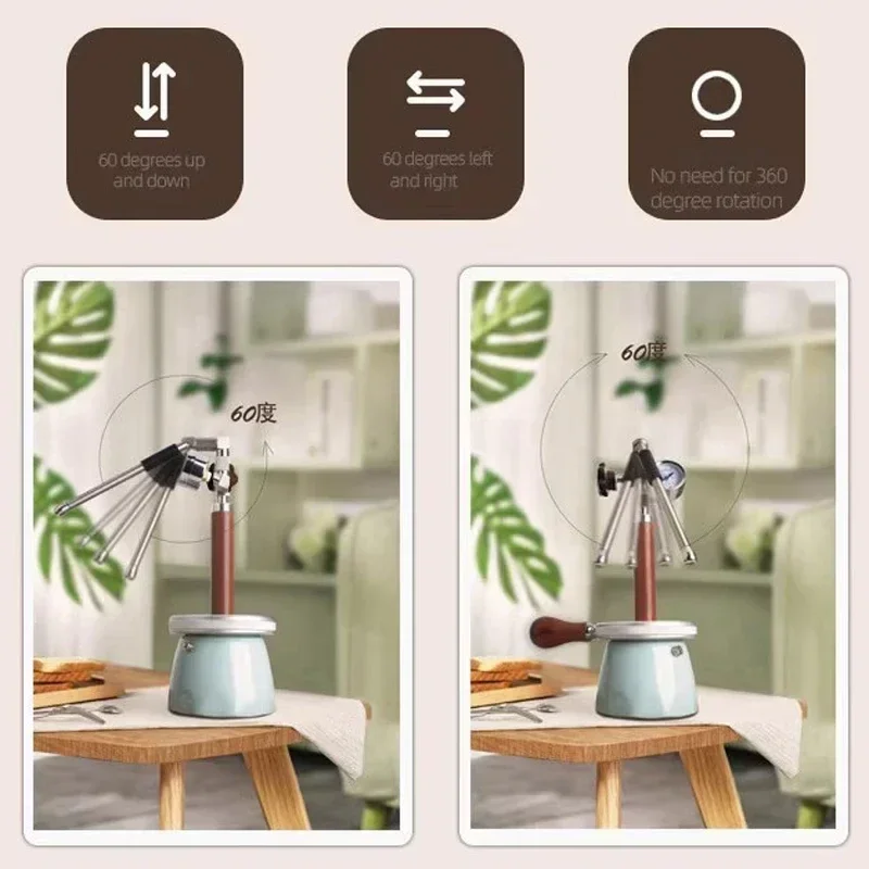 Espresso Steam Milk Frother Outdoor Travel Steam Milk Foam Pot for Coffee Latte Cappuccino Milk Foamer 4