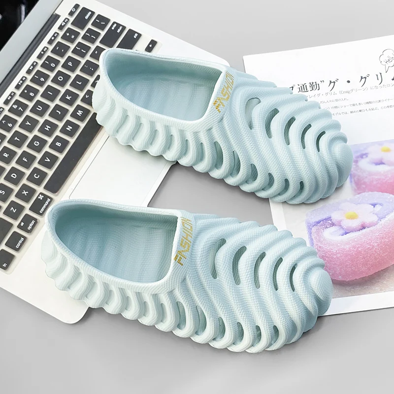 صنادل رجالية عصرية من مادة إي في إيه، أحذية شاطئ مريحة وخفيفة الوزن للرجال، أحذية مائية غير قابلة للانزلاق، أحذية رياضية كاجوال للمشي قابلة للتنفس