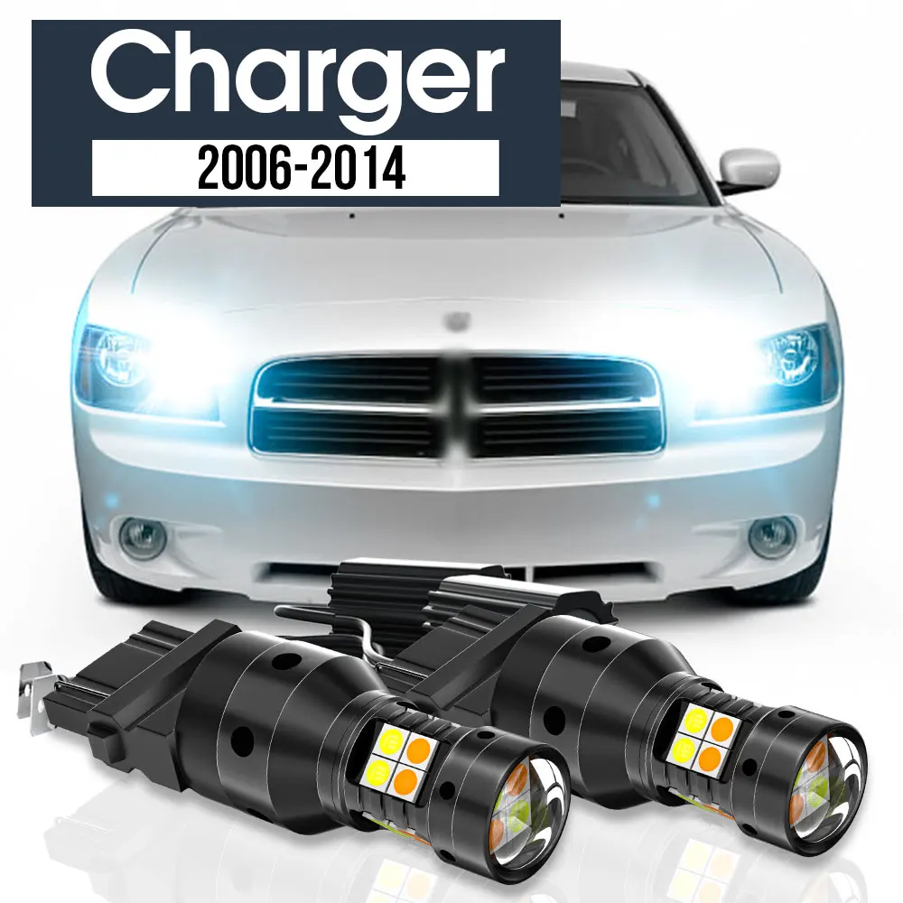 2pcs LED Dual Mode Turn Signal+Daytime Running Light Blub DRL Canbus Accessories For Dodge Charger 2006-2014 2008 2009 2010 2011 2pcs LED Dual Mode Turn Signal+Daytime Running Light Blub DRL Canbus Accessories For Dodge Charger 2006-2014 2008 2009 2010 2011