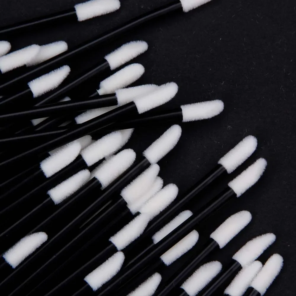 Brush Women Lipstick Eyelash Eyebrow 50/100 PCS Disposable Lip Cleaning Accessories Wholesale Gloss Wands Applicator MakeUp Tool