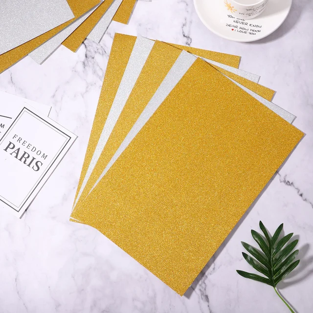 Colored Glitter Paper Sheets 3