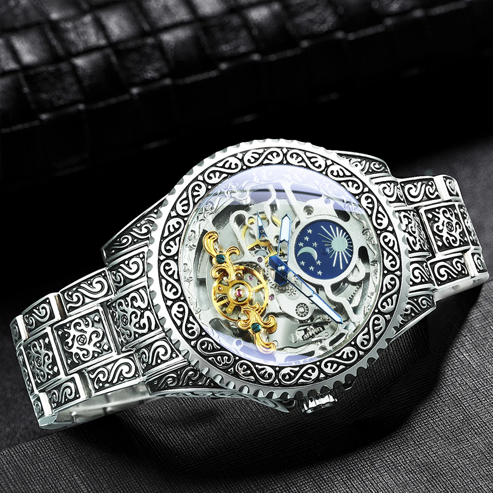 FORSINING Orologio meccanico Forsining da uomo alla moda