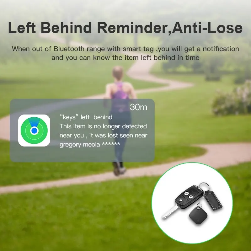 Anti Lose Tracker Smart Bluetooth GPS Tracker Works with Find My APP for Iphone