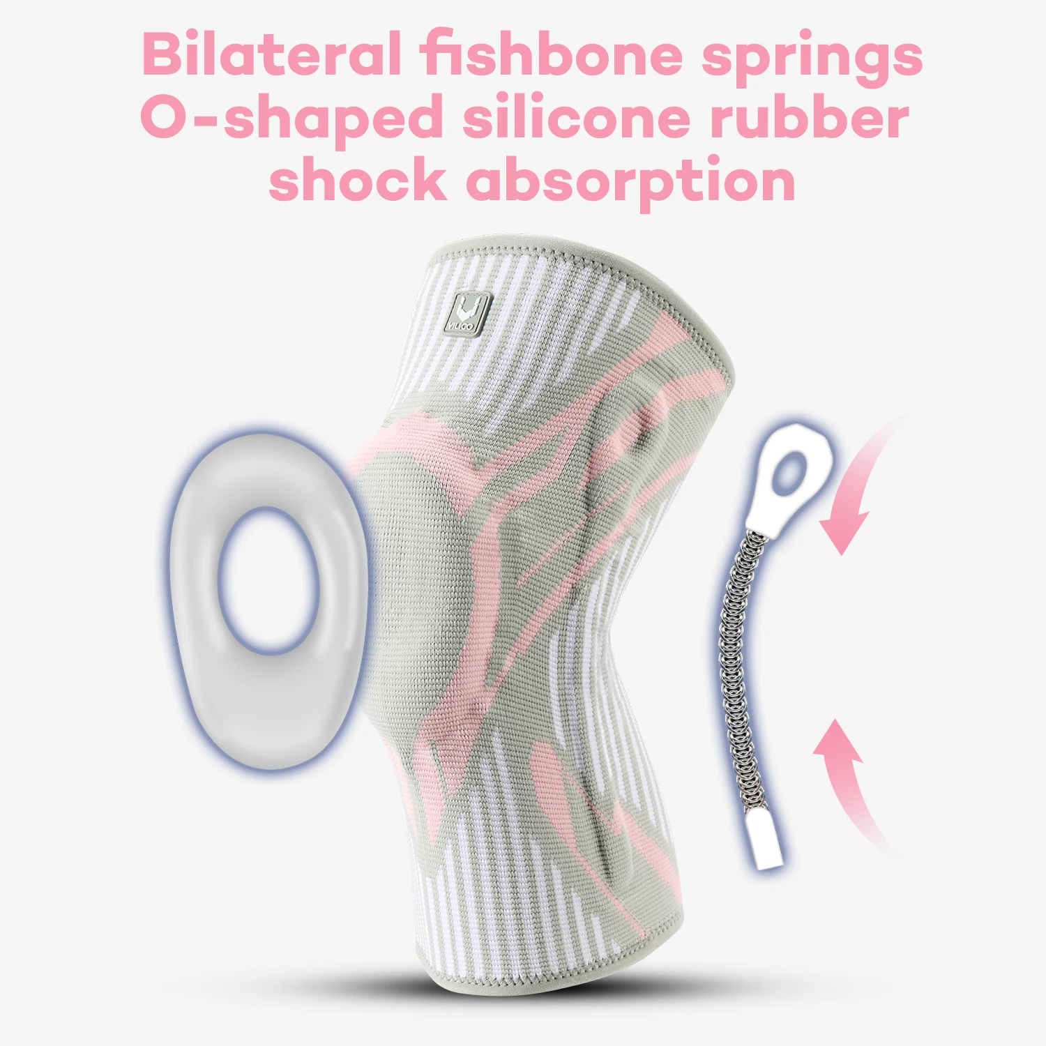 1PCS Non-Slip Knee Support Brace with Patella Gel Pad Stabilizers Comfort-Fit Compression Sleeve for Arthritis Sports Gym