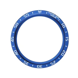 Stainless Steel Bezel Ring Case Cover - Galaxy watch4 44mm (Blue A)