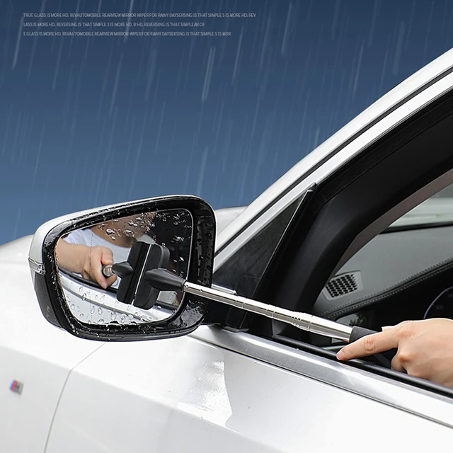 Bseka Multifunctional Retractable Portable Wiper To Clean Car Rearview  Mirror Wiper 