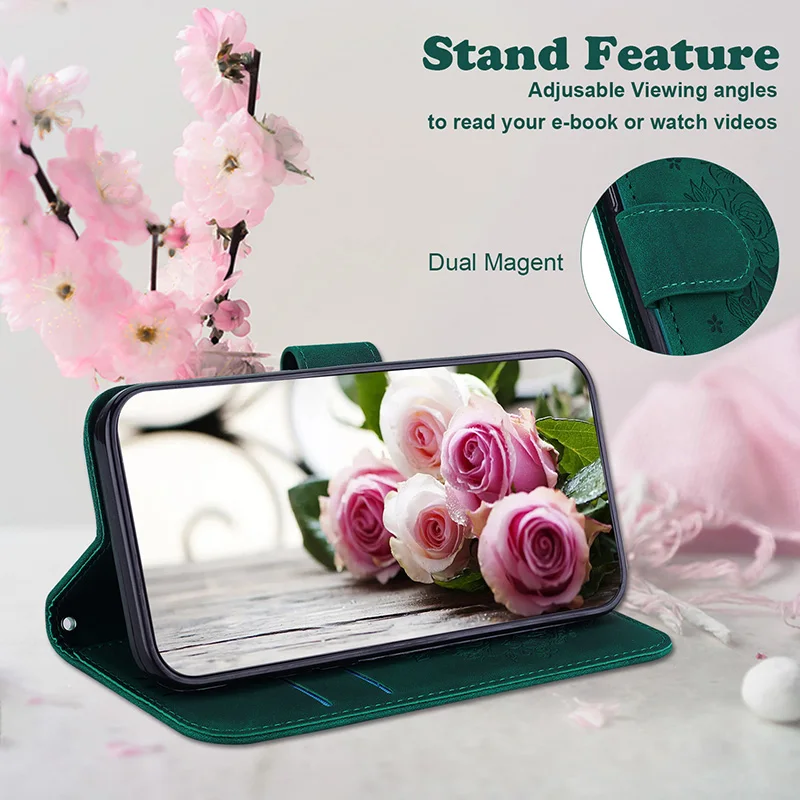 Premium Stand Flip Wallet Phone Case - Sleek and Versatile Protection Cover