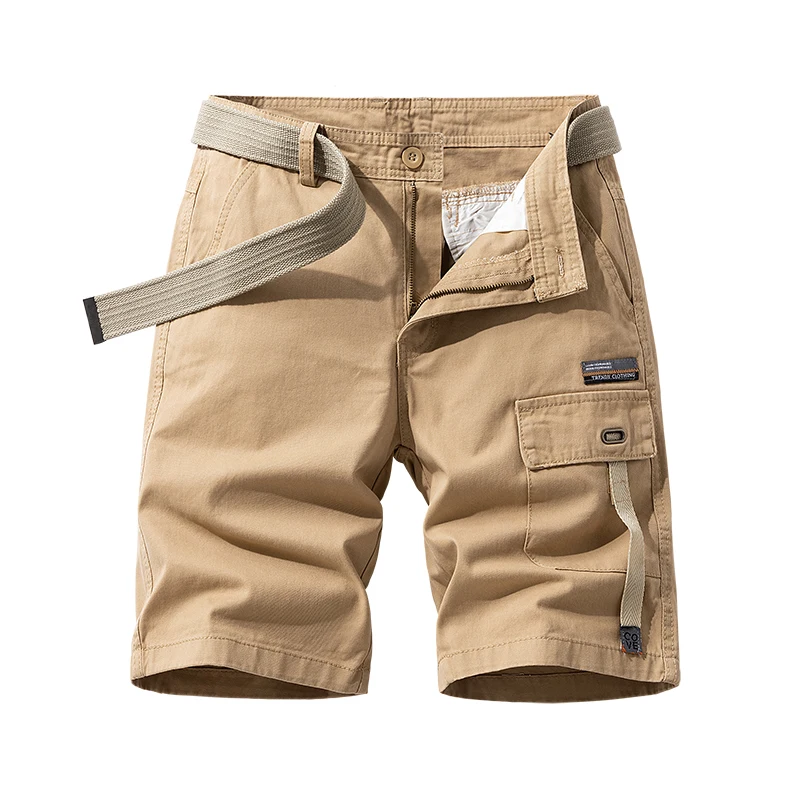 Outdoor Mountaineering Loose Cropped Pants Summer Menswear New Cargo Shorts Youth Straight Casual All-Match Middle Pants Men