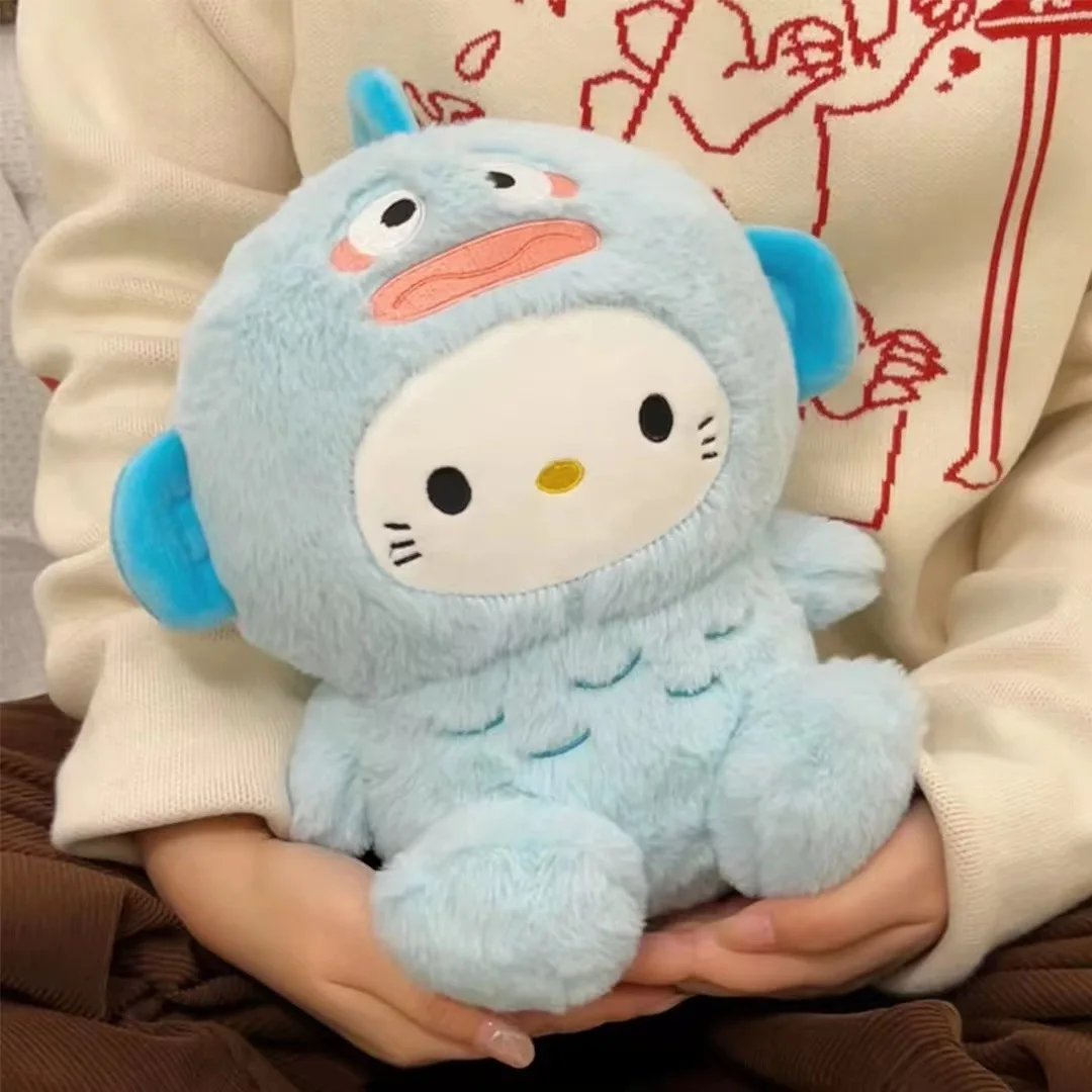 Miniso Sanrio Hangyodon Hello Kitty Plush pendant plush pillow Doll Plush Toy 30cm festival Birthday Gift