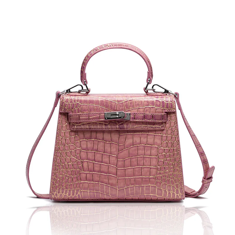 

Factory High-End Light Luxury Bag 2024 New Crocodile Fishbone Pattern Shoulder Women's Crossbody Handbag Large Capacity Bags