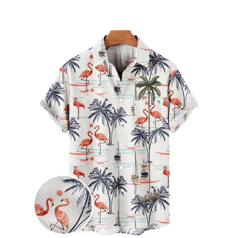 New Hawaiian Shirt For Mens Designer Clothes Summer Short Sleeve Lightweight Vintage Shirt Casual Fashion Shirts Tops