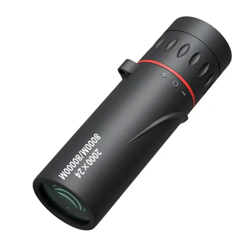 Portable Monocular Telescope 2000x25 HD Mini Mobile Phone Telescope with Holder for Camping Hunting Birdwatching