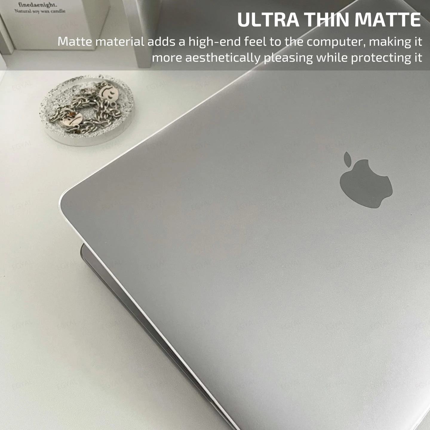 Capa para Laptop sem Impressão Digital Capa para Macbook Air 13 m1 m2 Macbook Air 15.3 2023 2023 Air 13.6 2023 Macbook Pro 13 - Imagem 2