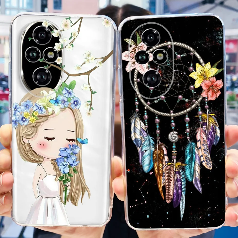 Cute Cat & Butterfly Painted Soft Silicone Phone Case -