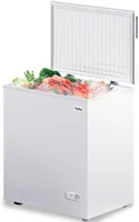 7.0 Cu.Ft Deep Freezer,Top Opening Chest Freezer, 10.0 Cubic Feet Large Freezer, Low noise，Adjustable Temperature 1