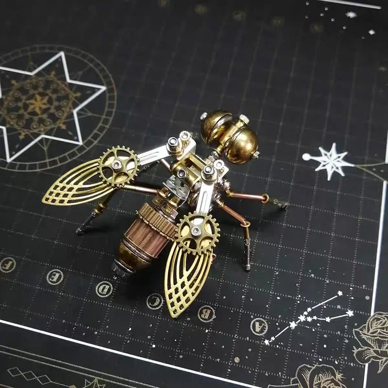 

Steampunk Little Bee Model Mechanical Insect Craft Creative Desktop Ornament