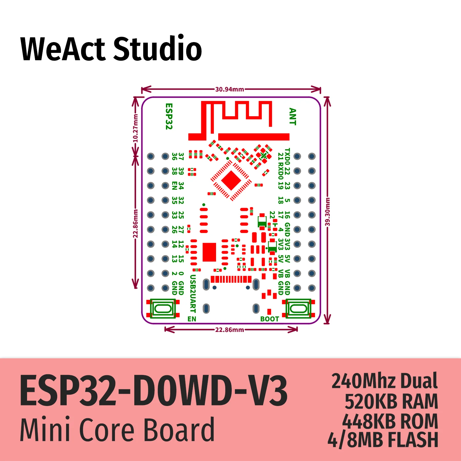 รูปสินค้า บอร์ดควบคุมอัจฉริยะ ESP32 WiFi บลูทูธ