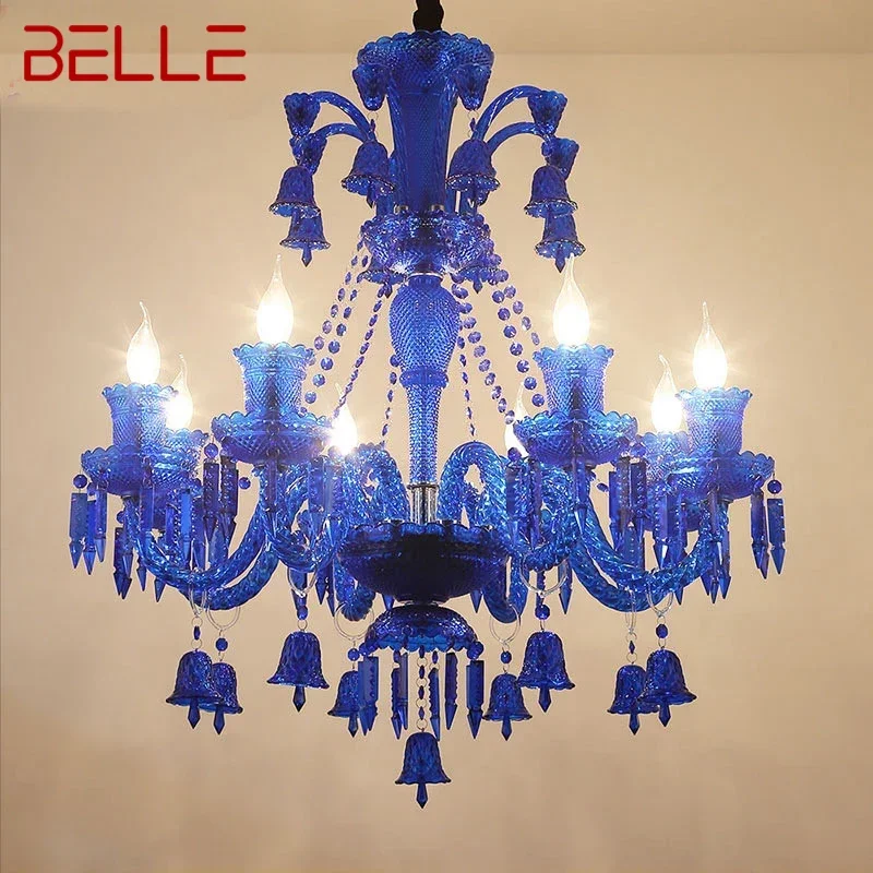 

BELLE Luxurious Style Crystal Pendant Lamp European Candle Lamp Art Living Room Restaurant Bedroom Villa Chandelier