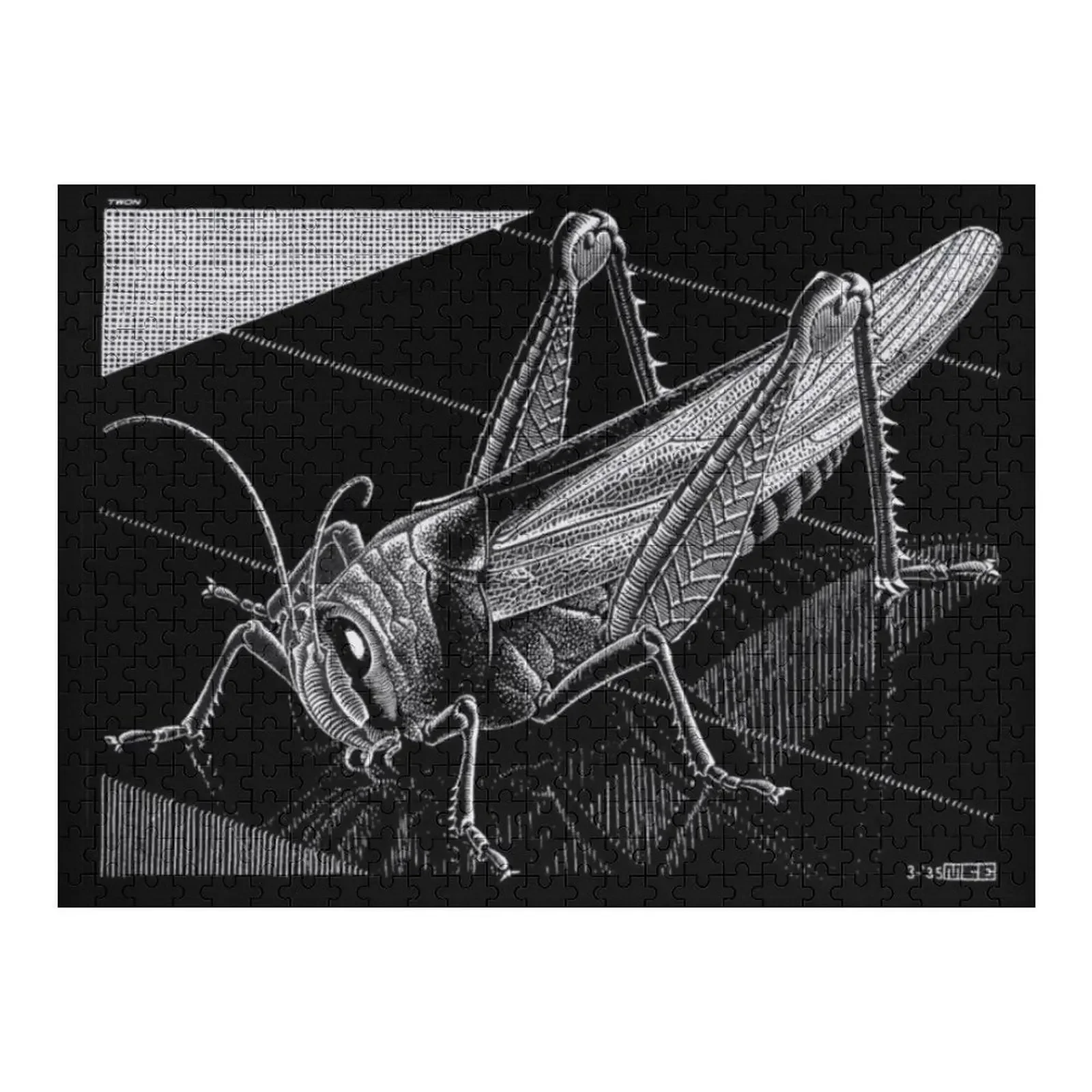 

MC Escher - Grasshopper Jigsaw Puzzle Personalized Wooden Name Baby Wooden Custom Name Child Toy Anime Puzzle