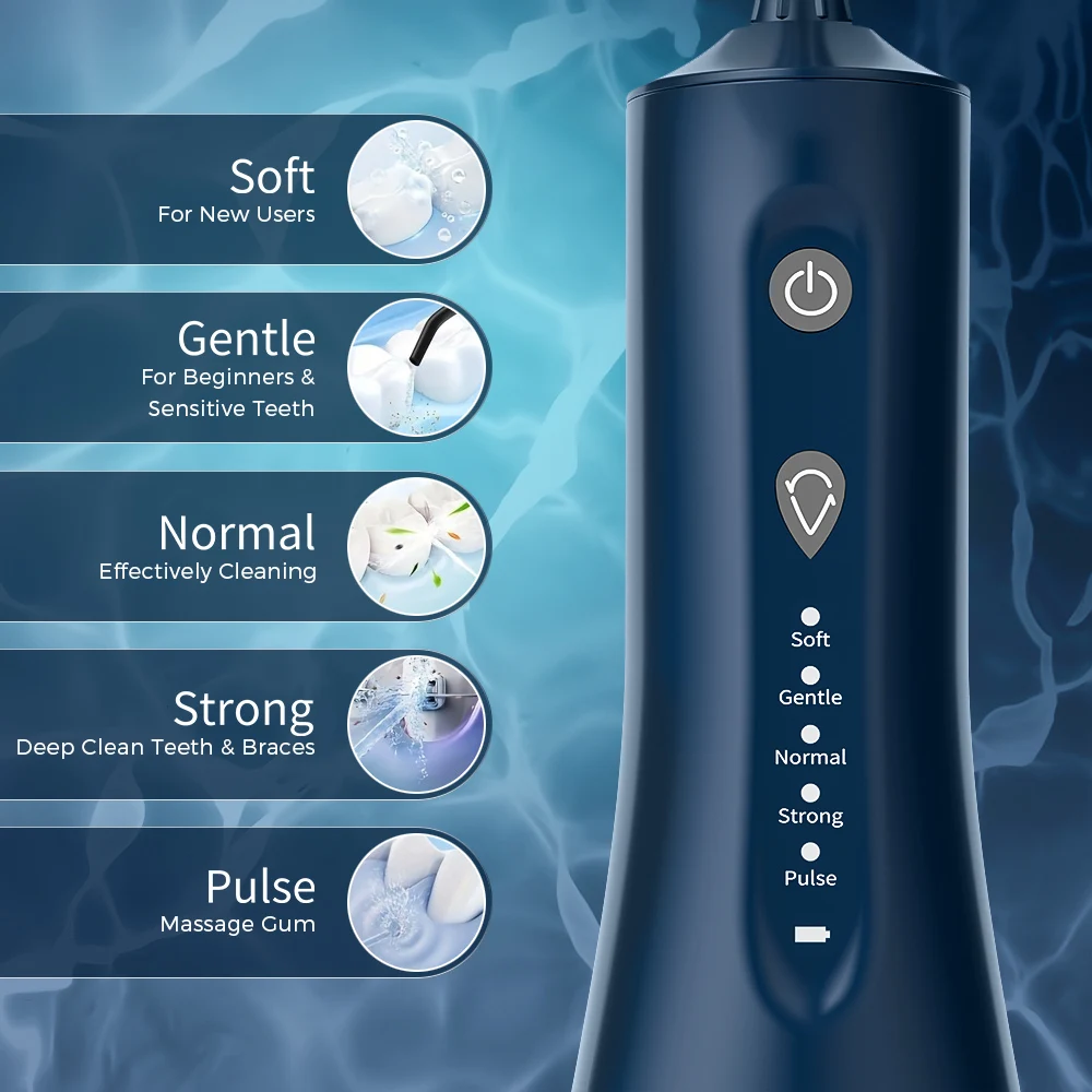 Portable Rechargeable Water Flosser for Teeth