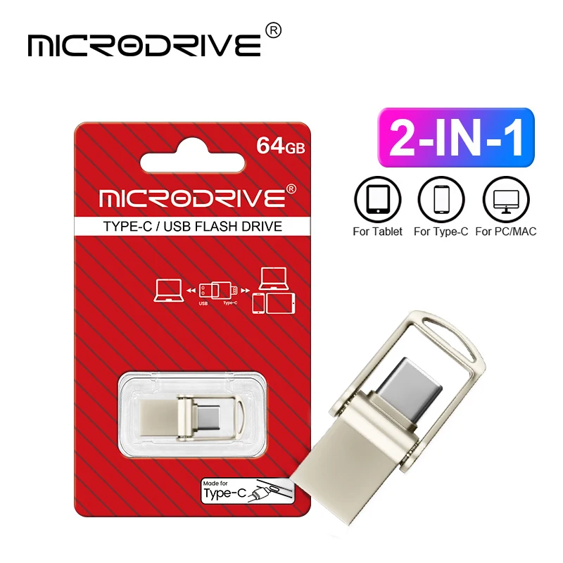 Compact Type C USB Flash Drive with Multiple Storage Options | Free Shipping