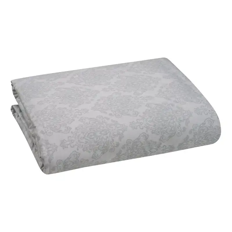 

Thread Count Gray Paisley Egyptian Cotton Fitted Bed Sheet, Full