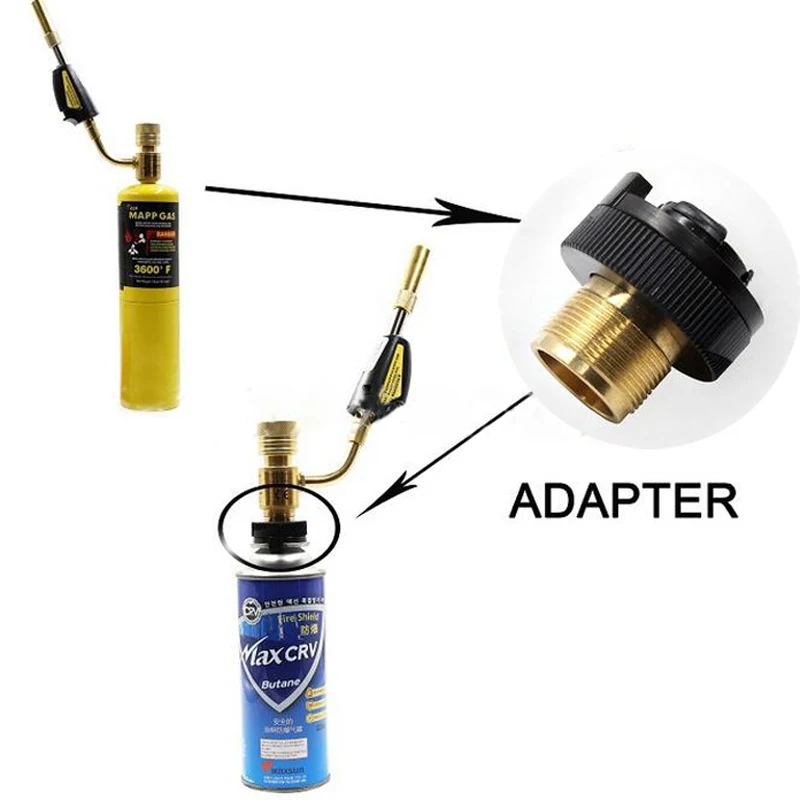 Adaptor CGA600(1" 20UNF) to 220g Butance Cartridge for Braze Welding