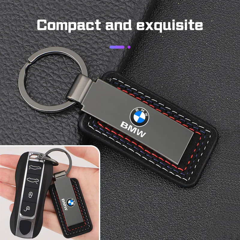 BMW M M3 M5 E36 E39 E46 E60 E90 E91 E92 F15 F30 X1 X3 X5 용 자동차 엠블럼 가죽 금속 키링