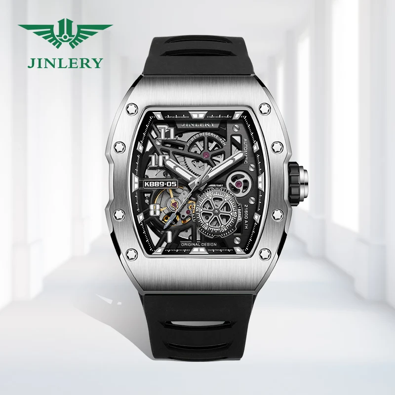 JINLERY Luxury Mechanical Watch Richard Automatic Watches for Men