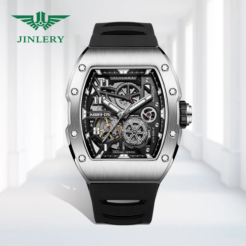 JINLERY Luxury Mechanical Watch Richard Automatic Watches for Men
