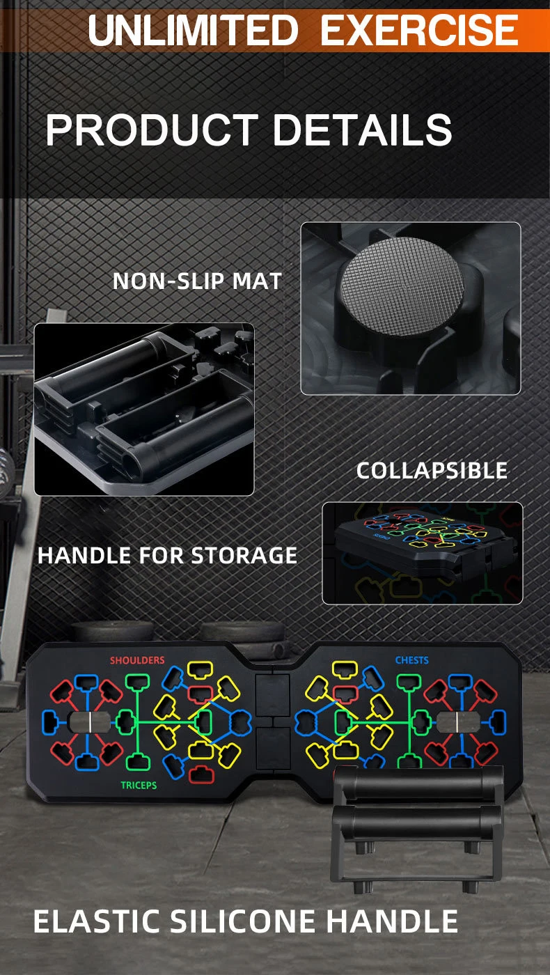 Push Up Board T-shaped Push Up Stand Home Push Up Training Board Set Chest and Abdominal Muscle Trainer_voghion.com