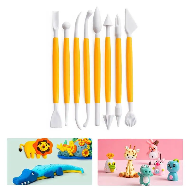 Pottery Sculpting Tools Set Ceramic Detail Texture Shaping Blade Clay Modeling Stainless Steel Tool Kit Carving Hole Punch