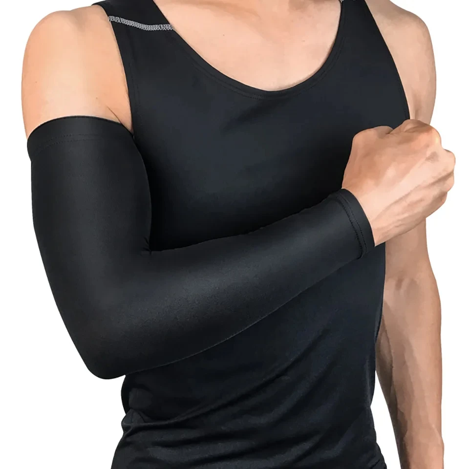 Cooling Arm Sleeves Sun Protection Arm Sleeves Arm Sleeves 1Pcs Sports Arm Compression Sleeve Basketball Cycling Arm Summer Running UV Protection Cycling Sleeves Cover Cuff