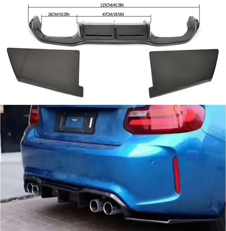 

Высококачественный задний бампер из углеродного волокна, спойлер для багажника, диффузор для BMW 2 серии F87 M2 2016 2017 2018 2019