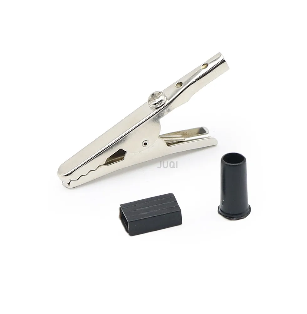 Alligator Clips Test Clip Test Leads Test Hooks Clips Electric Test Clamp Electrical Clamp 1/2/5/10pcs Insulated Crocodile clip Plastic Handle Cable Lead Test Charging Clamp Metal Crocodile Clamp 52mm