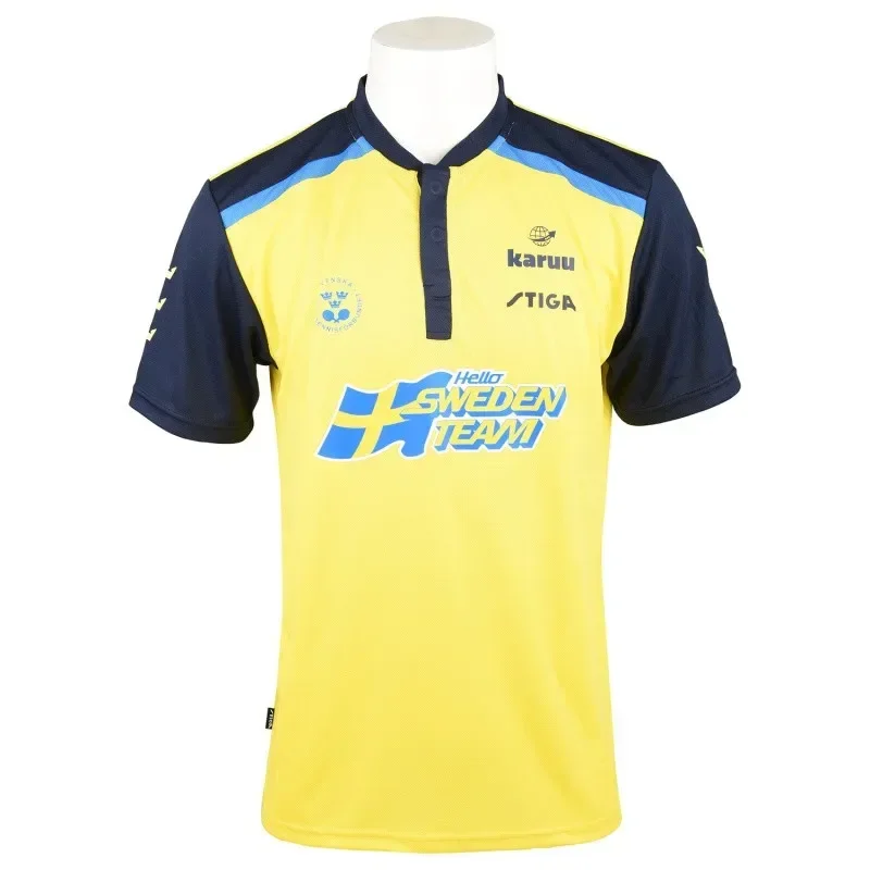 STIGA Table Tennis Clothing Men Women Table Tennis Clothing Round Neck Sports T-shirt CA-0631