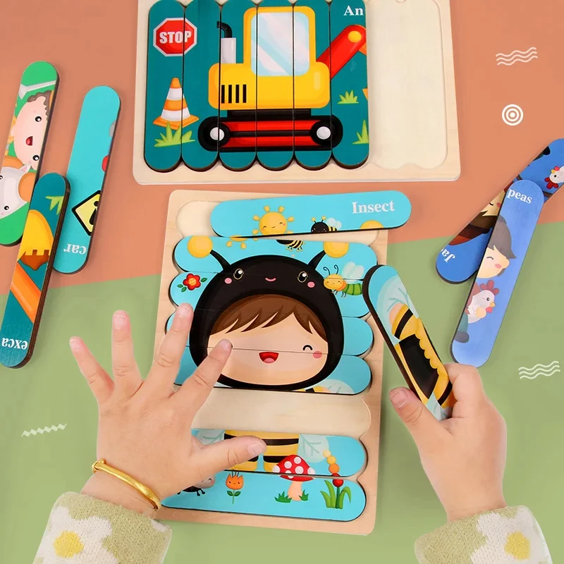 Montessori Wooden Puzzle for toddlers 2