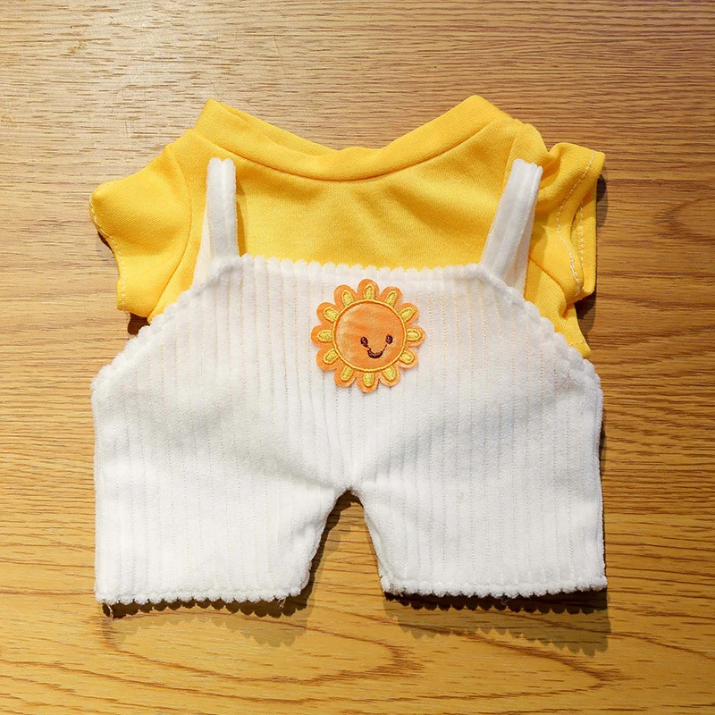 Doll Lalafanfan Duck Clothes For 30cm LaLafanfan Duck Clothes Plush Doll Suspenders+T-shirt Outfit For 30cm Plush