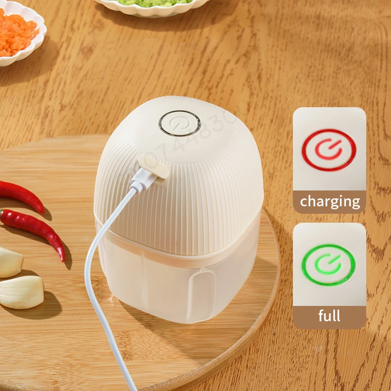 Mini Electric Food Chopper Multi Function USB Charging Meat Grinder Garlic Masher Machine Vegetable Ice Crusher Kitchenware Gift 2