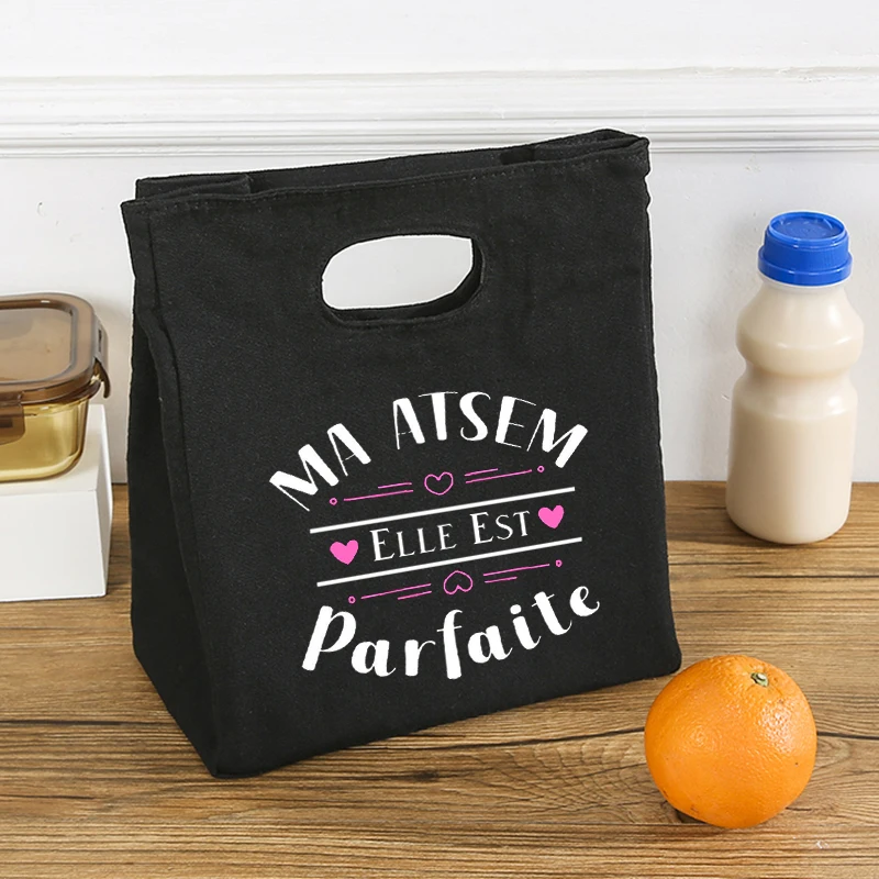 Une Super Atsem Toi Ne S'oublie Jamais Comme Print Lunch Bag Summer Jiuce Ice Cooler Bag Picnic Insulated Thermal Astem Gift