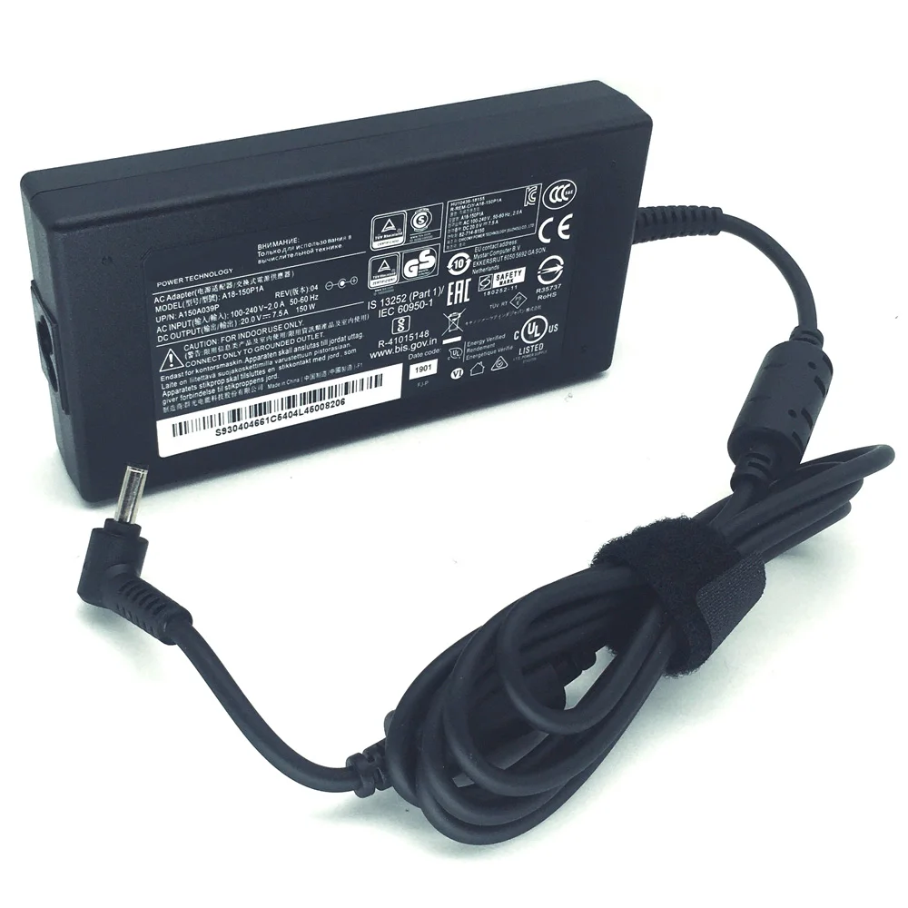 MSI GF63 Thin Katana GF66 GF76 GL66 GL76 A11UCK 노트북 어댑터 전원 공급 장치용 기존 20V 7.5A 150W 충전기