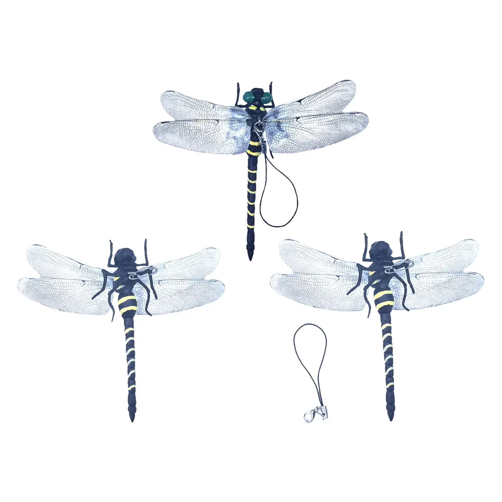 

Фигурка стрекозы, искусственное украшение для сада, декоративная настенная скульптура, искусство, визуальные мухи, отпугивающие Обучающие реквизиты для кемпинга
