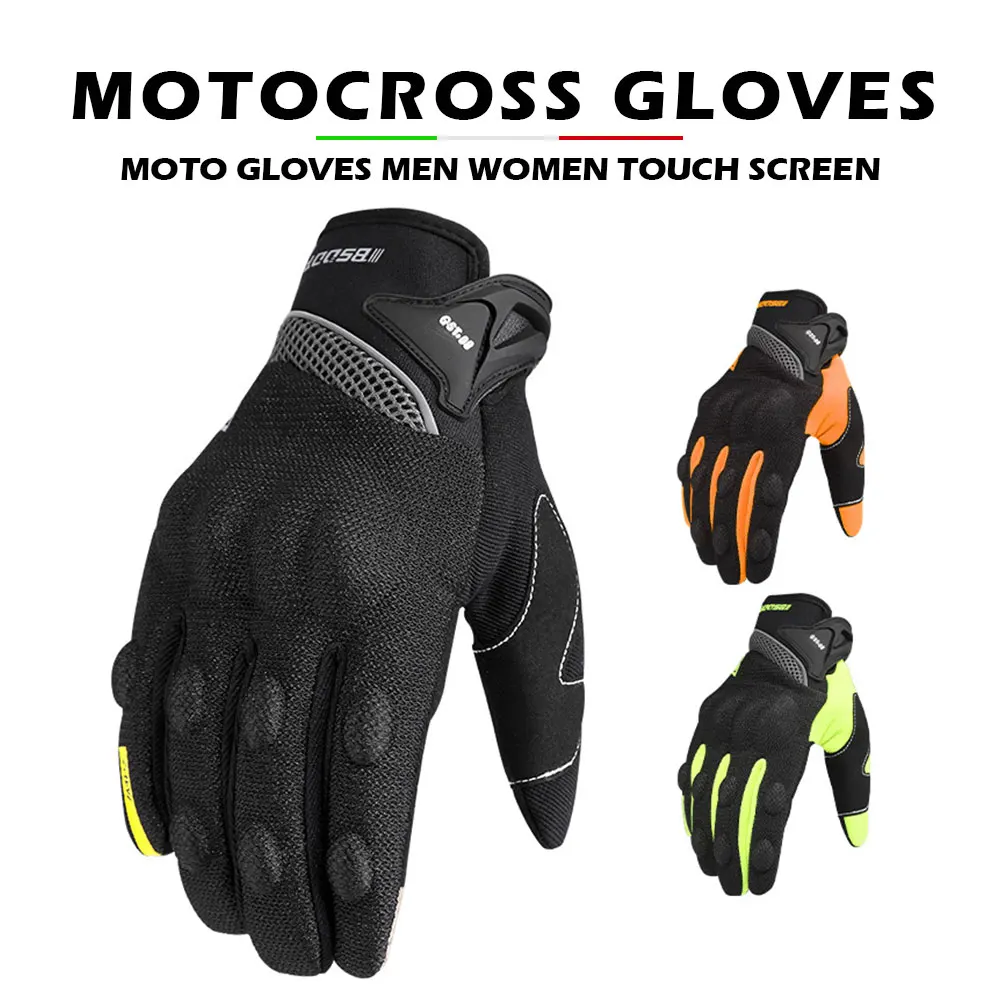 

Motocross MTB BMX Cycling Racing Glove Men Motorcycle Full Finger Gloves Protective Gear Pit Biker Riding Motorbike Moto Enduro